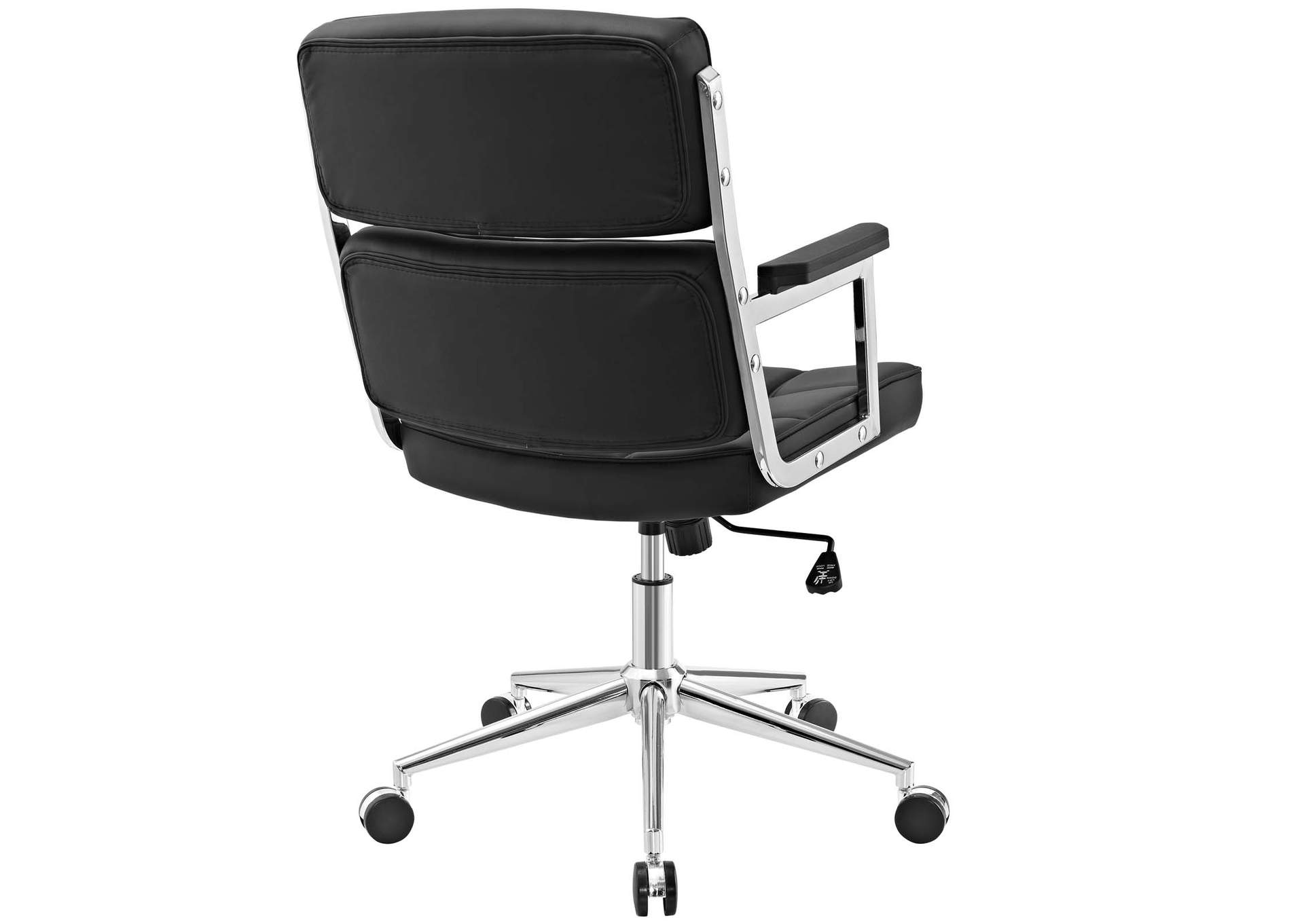 Black Portray Highback Upholstered Vinyl Office Chair,Modway