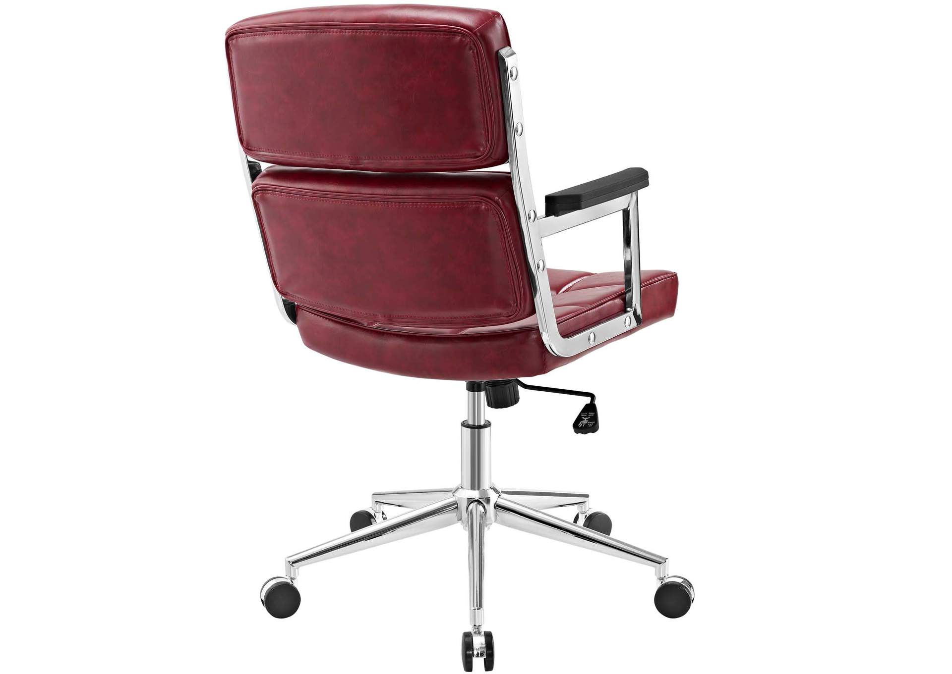 Red Portray Highback Upholstered Vinyl Office Chair,Modway