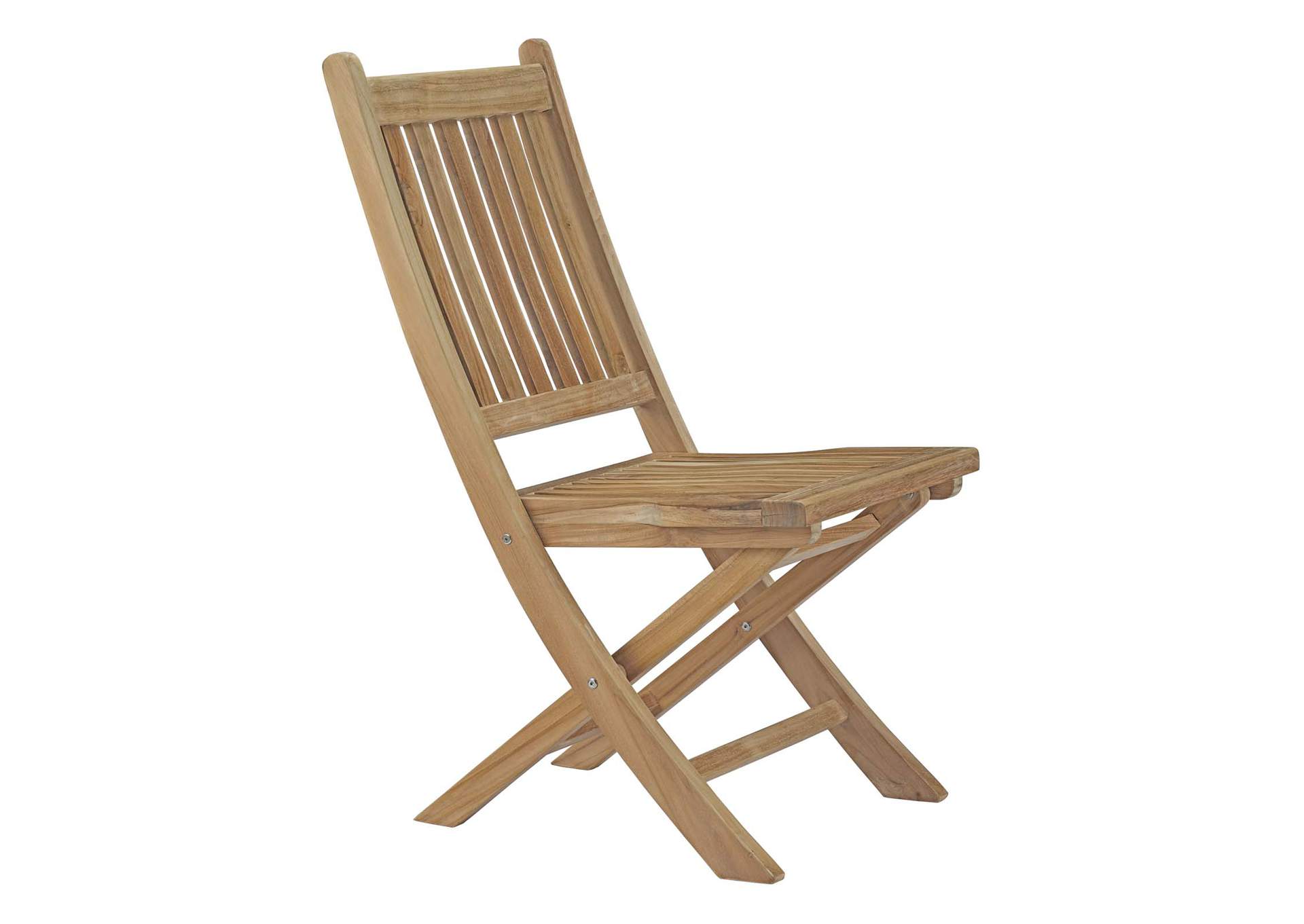 Natural Marina Outdoor Patio Teak Folding Chair,Modway