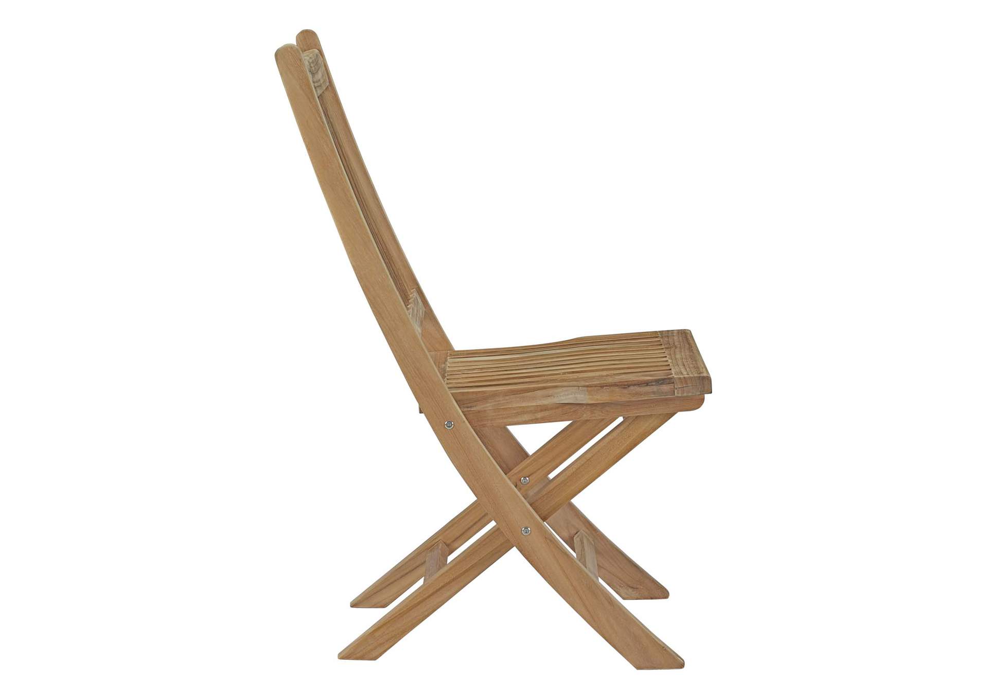 Natural Marina Outdoor Patio Teak Folding Chair,Modway