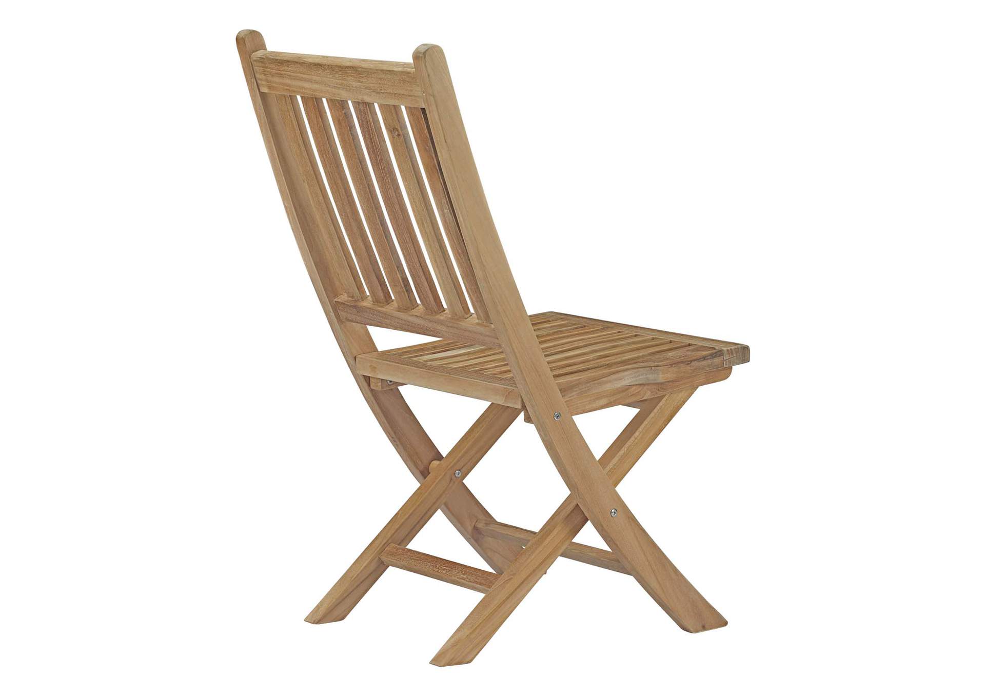 Natural Marina Outdoor Patio Teak Folding Chair,Modway