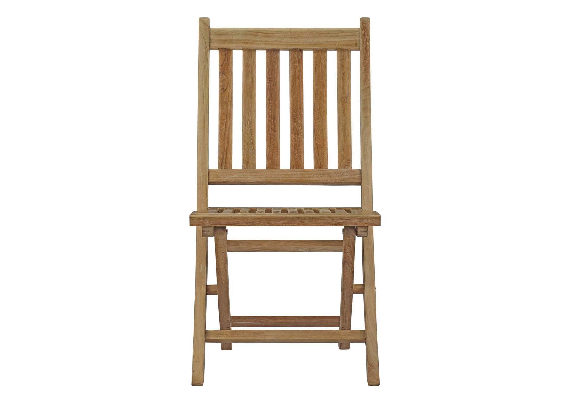 Natural Marina Outdoor Patio Teak Folding Chair,Modway