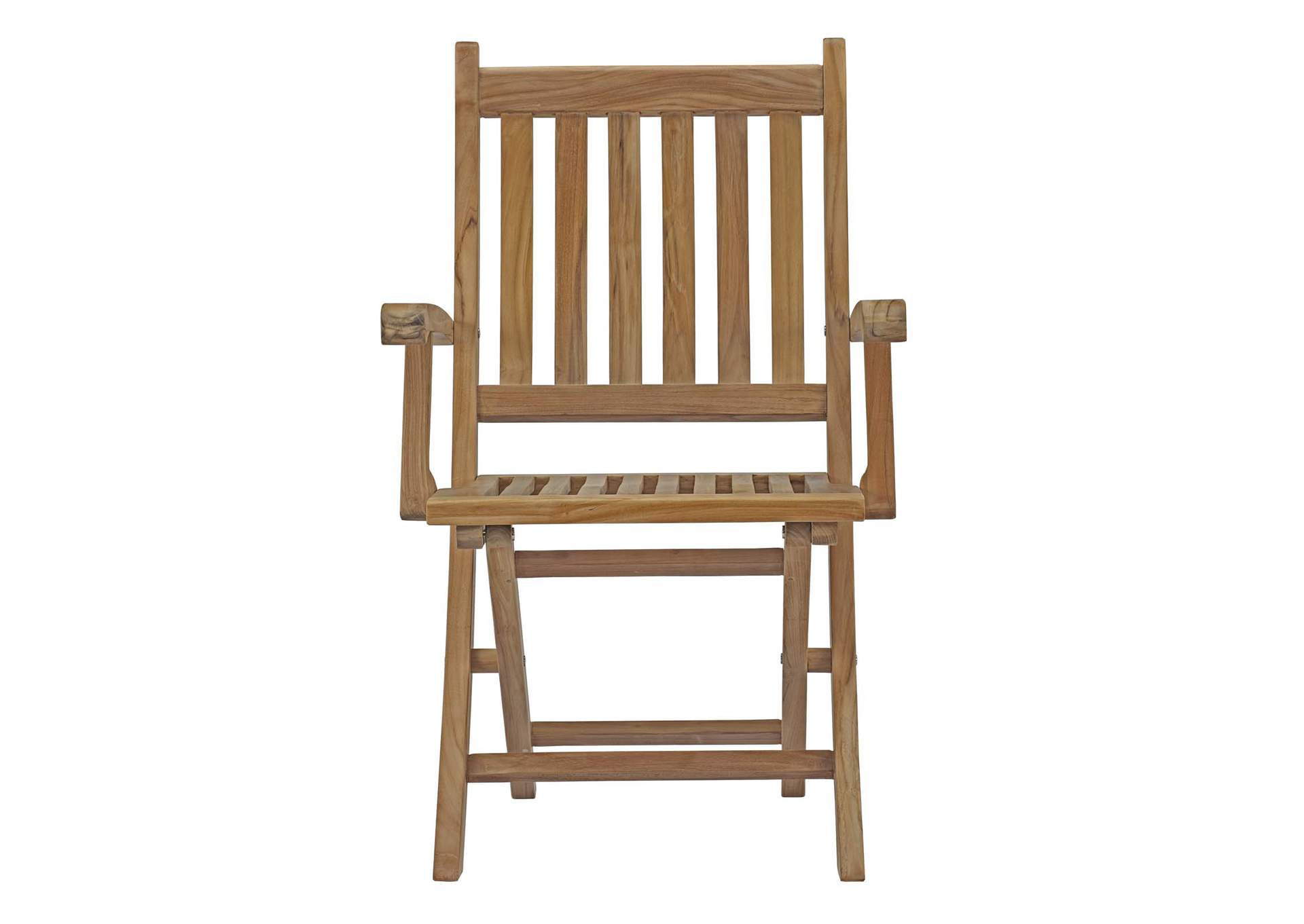 Natural Marina Outdoor Patio Teak Folding Chair,Modway