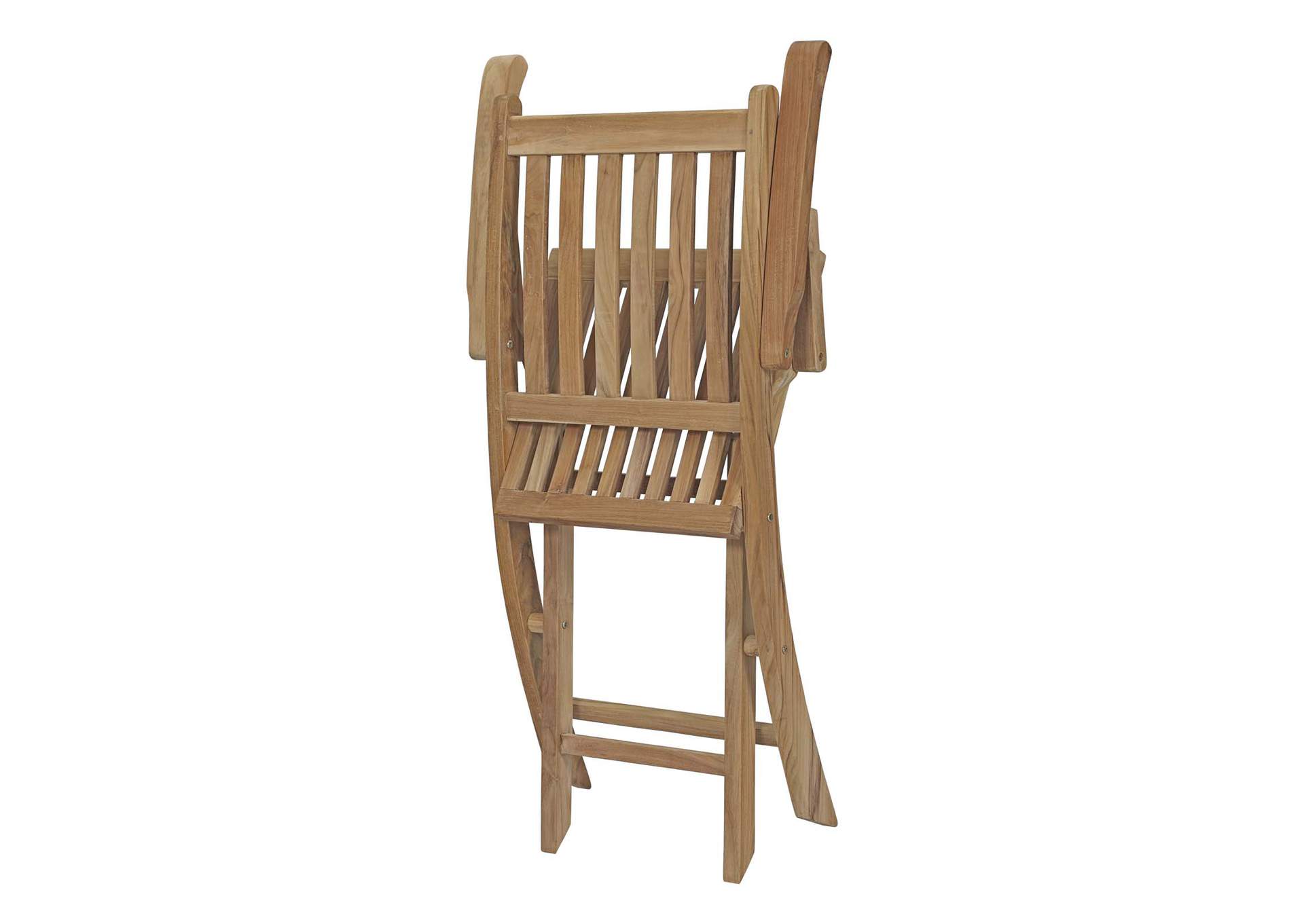 Natural Marina Outdoor Patio Teak Folding Chair,Modway