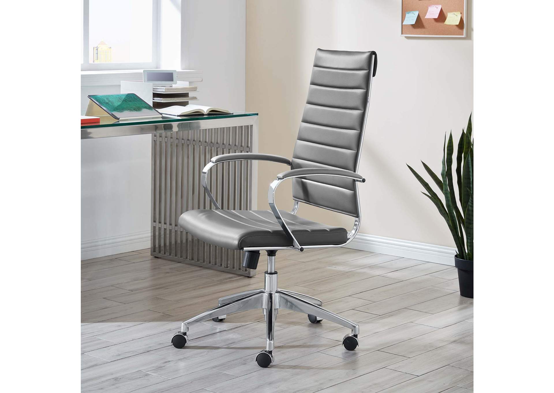 Gray Jive Highback Office Chair,Modway