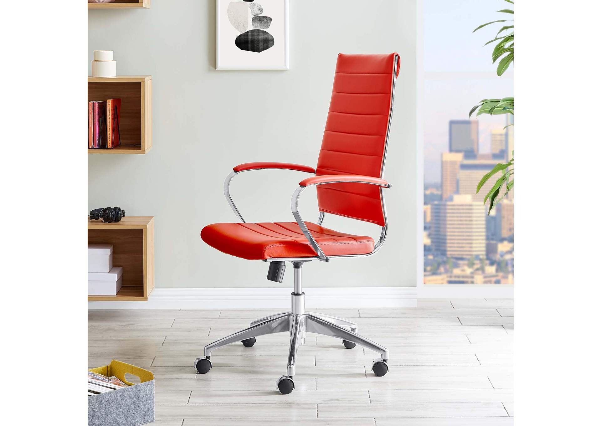 Red Jive Highback Office Chair,Modway