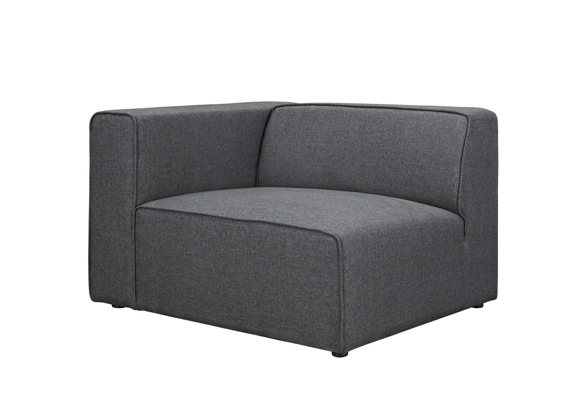 Gray Mingle Fabric Left-Facing Sofa,Modway