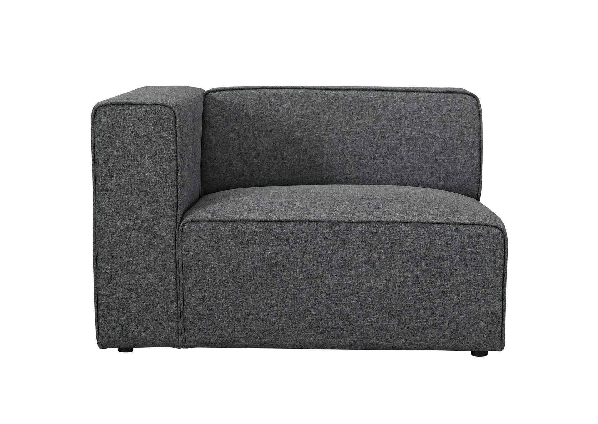 Gray Mingle Fabric Left-Facing Sofa,Modway