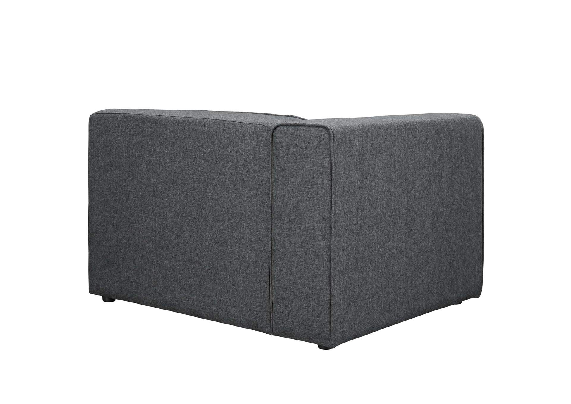 Gray Mingle Fabric Left-Facing Sofa,Modway