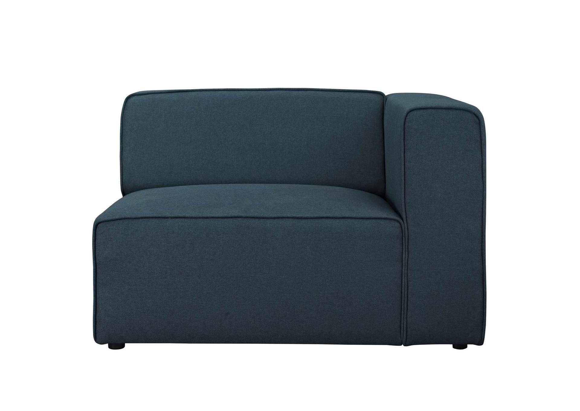 Blue Mingle Fabric Right-Facing Sofa,Modway