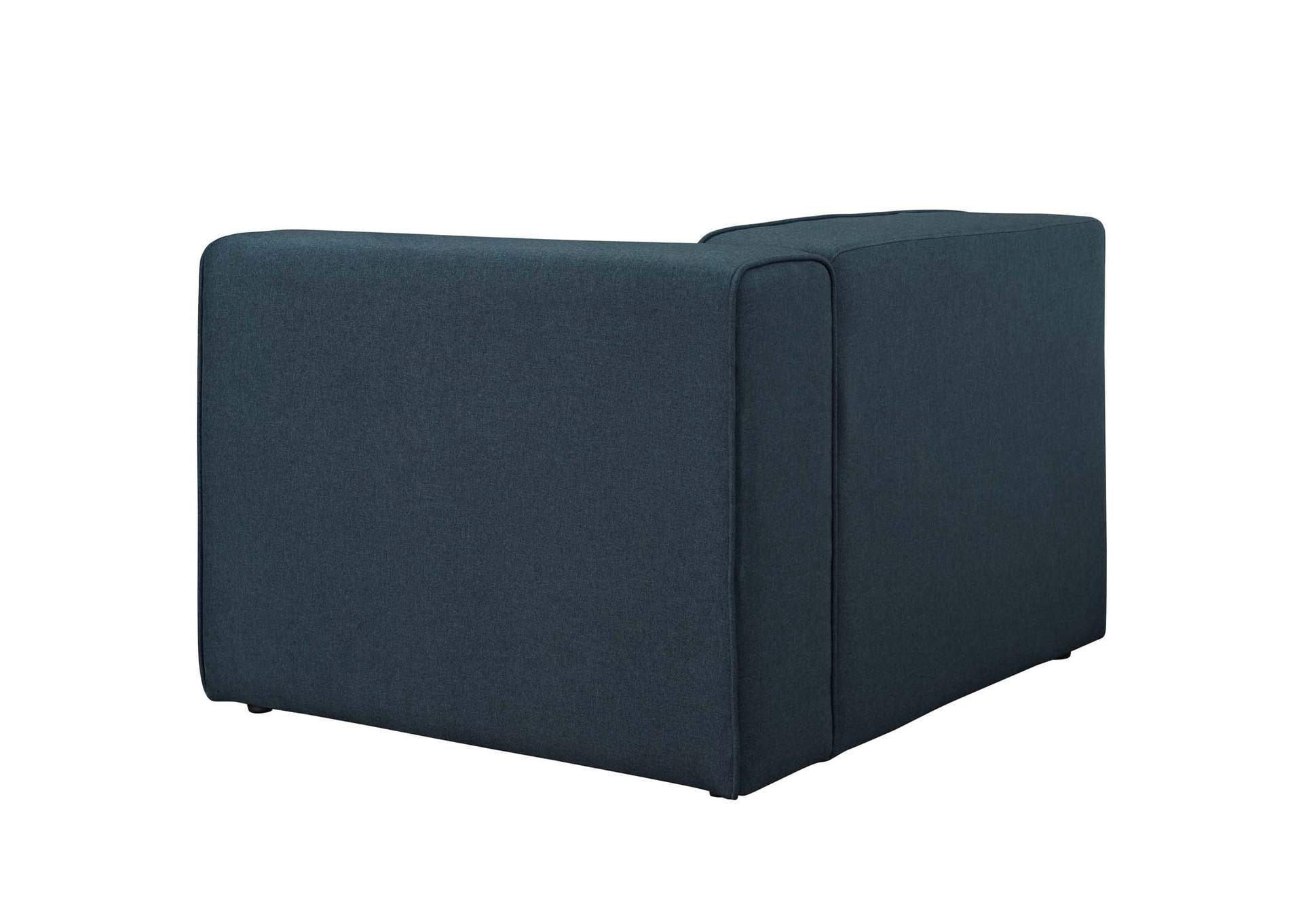 Blue Mingle Fabric Right-Facing Sofa,Modway