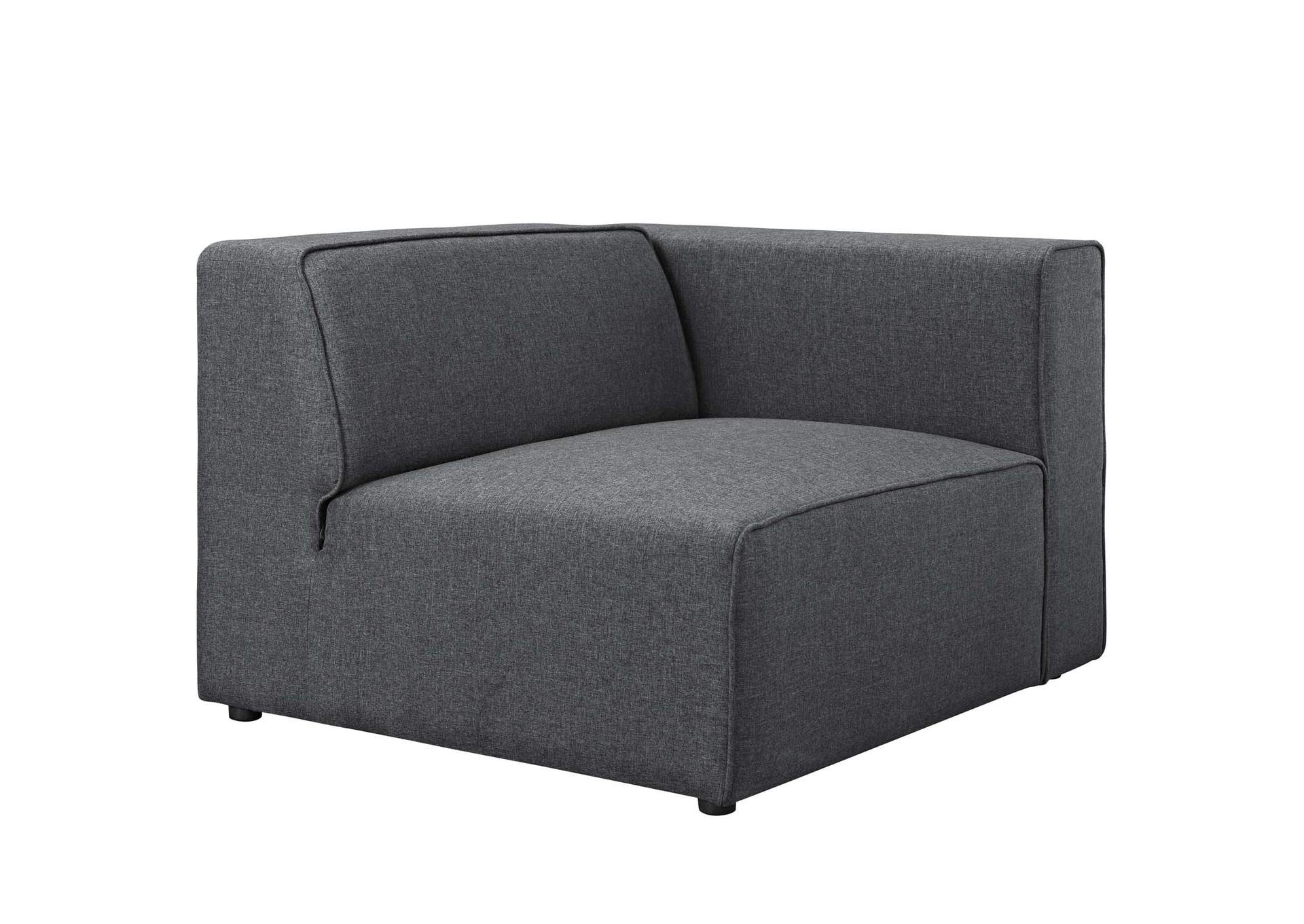 Gray Mingle Fabric Right-Facing Sofa,Modway