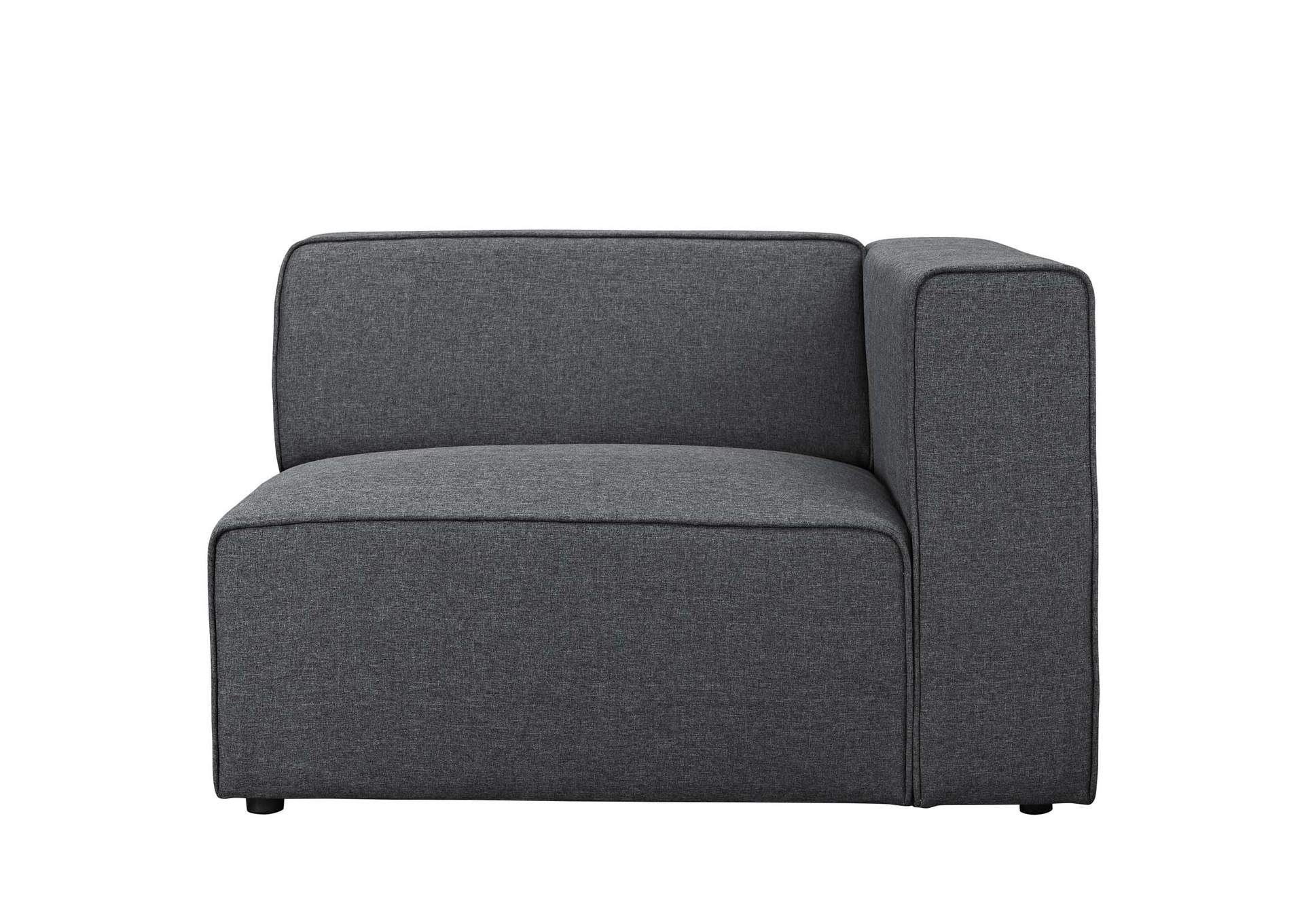 Gray Mingle Fabric Right-Facing Sofa,Modway