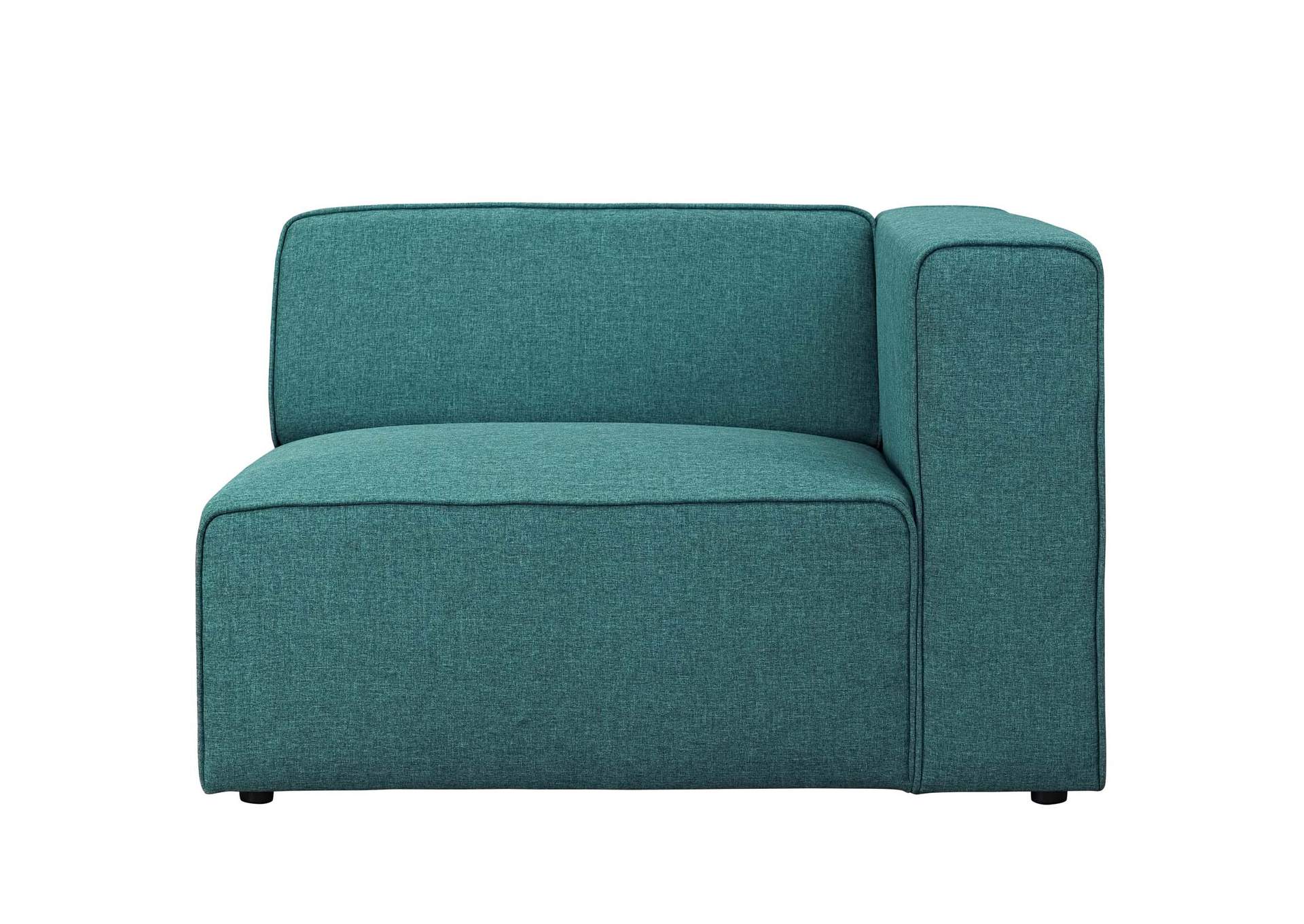 Teal Mingle Fabric Right-Facing Sofa,Modway