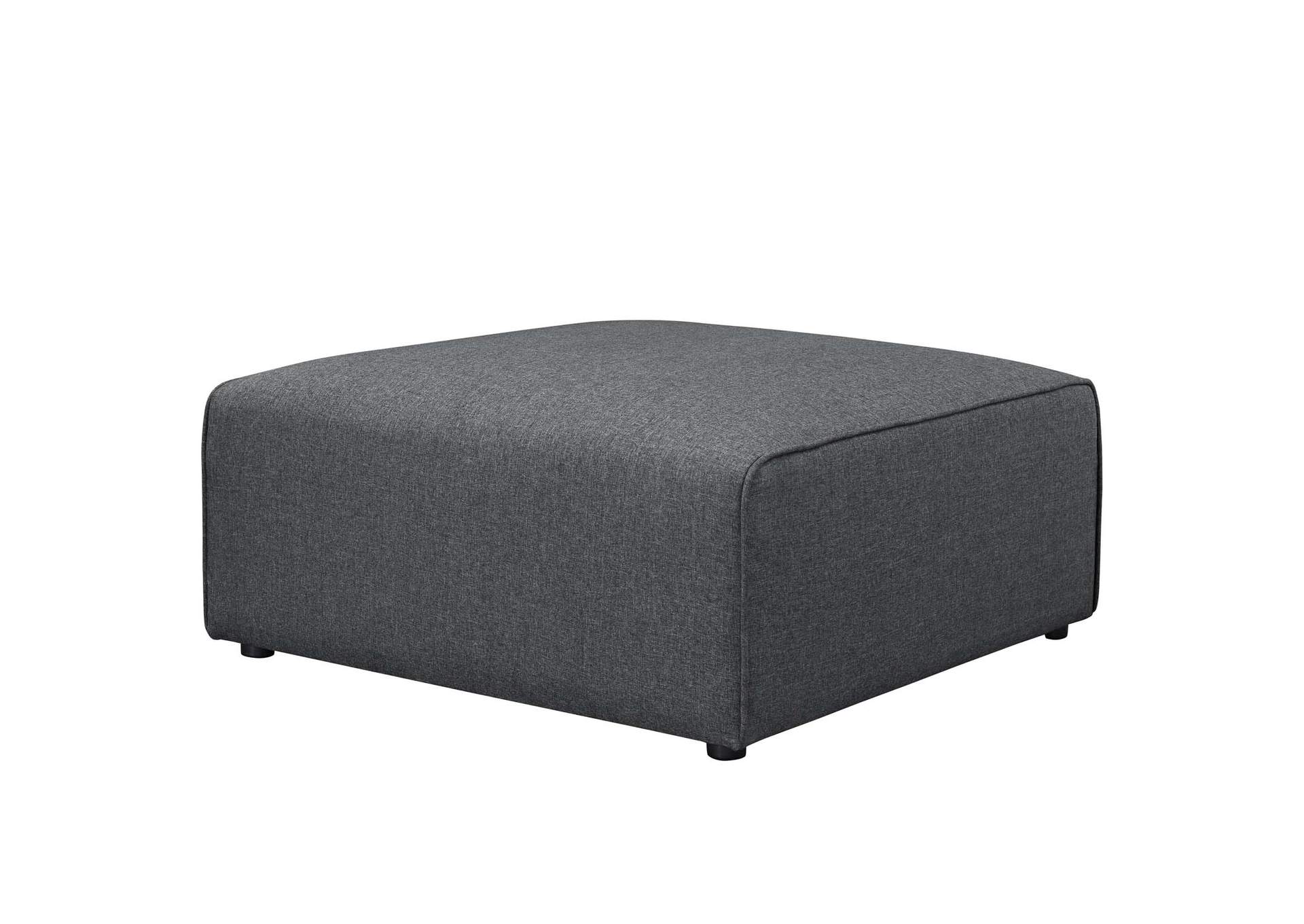 Gray Mingle Fabric Ottoman,Modway