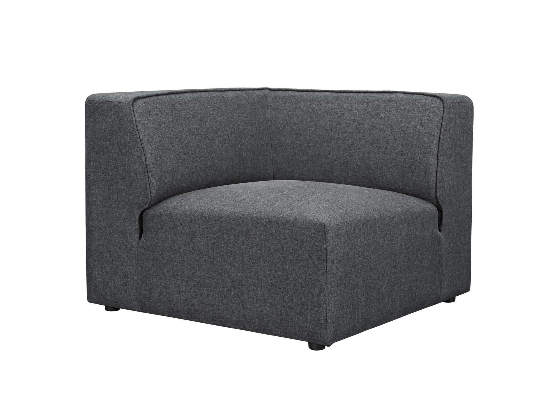 Gray Mingle Corner Sofa,Modway
