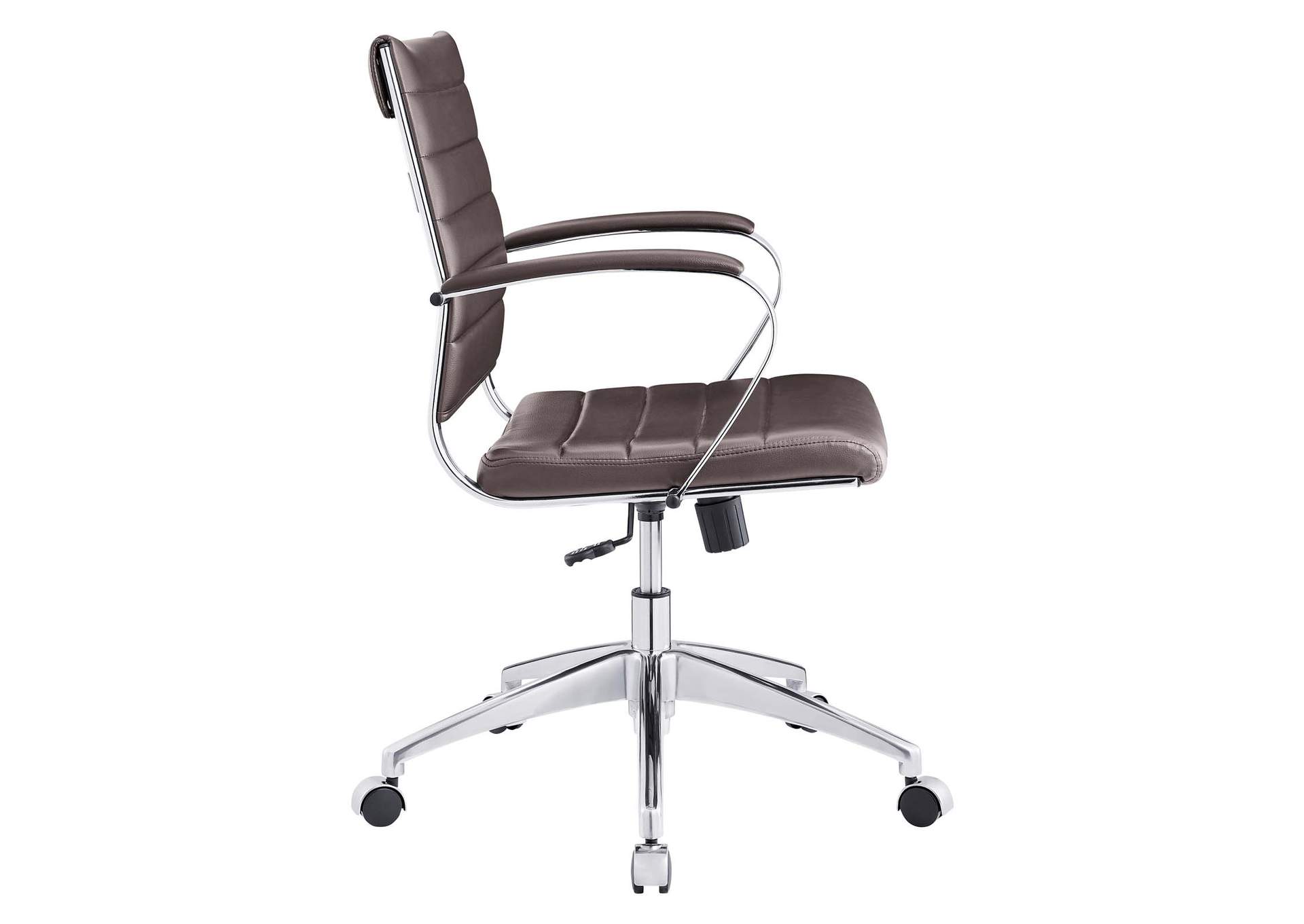 Brown Jive Mid Back Office Chair,Modway