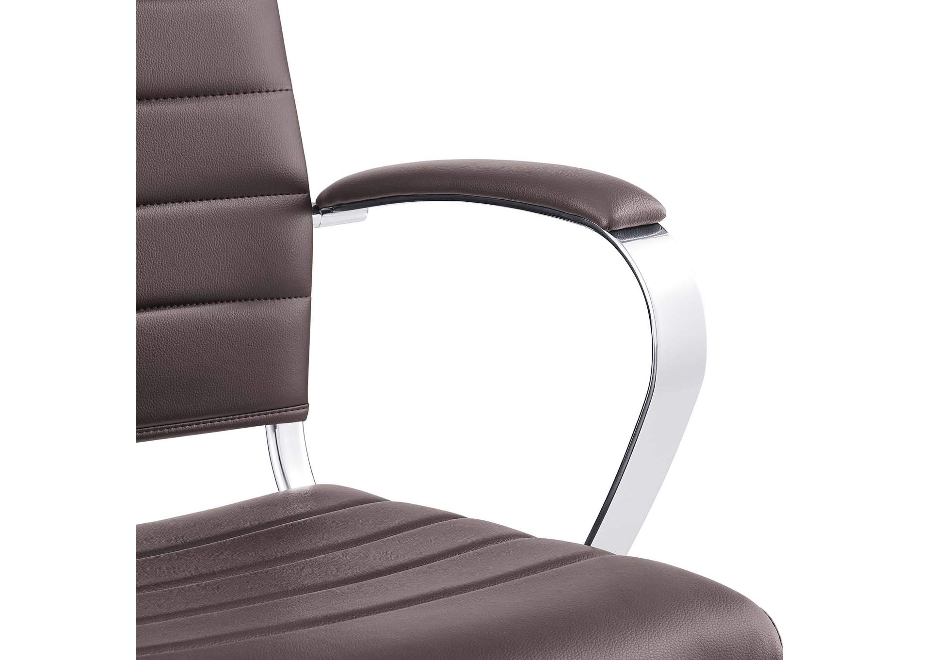 Brown Jive Mid Back Office Chair,Modway