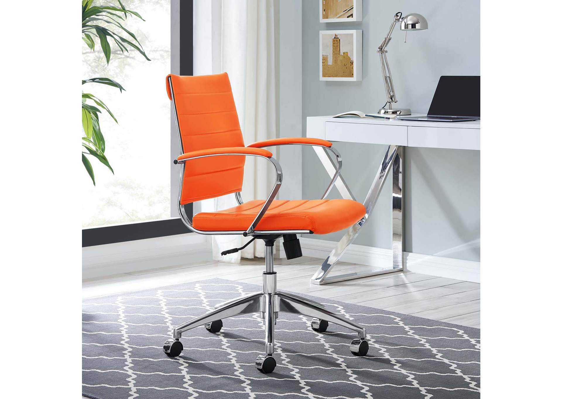 Orange Jive Mid Back Office Chair,Modway