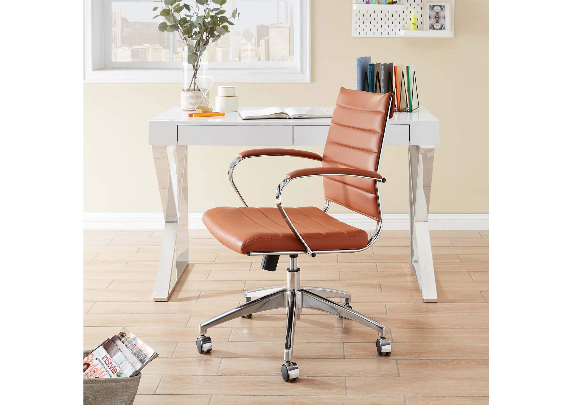 Terracotta Jive Mid Back Office Chair,Modway