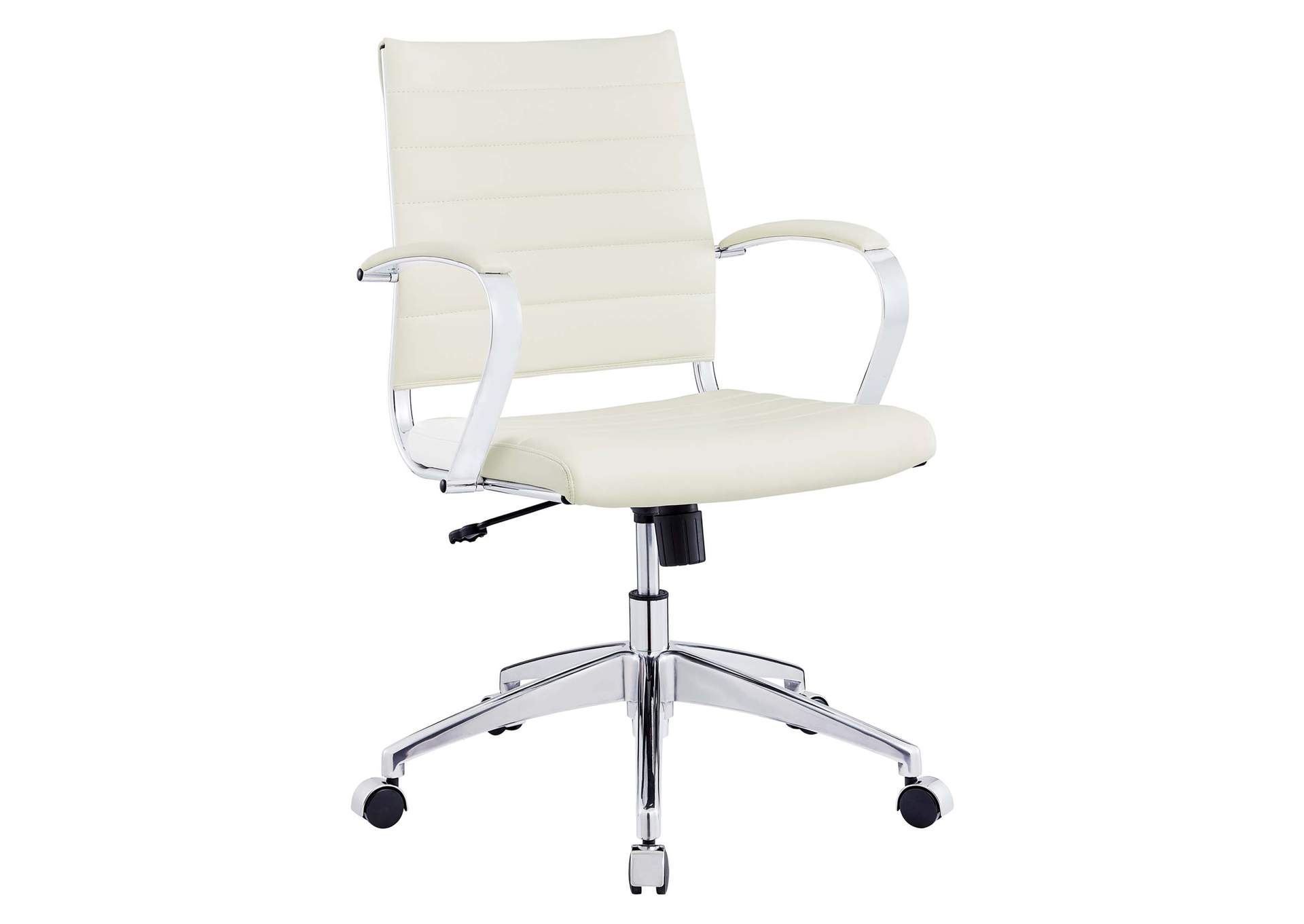 White Jive Mid Back Office Chair,Modway