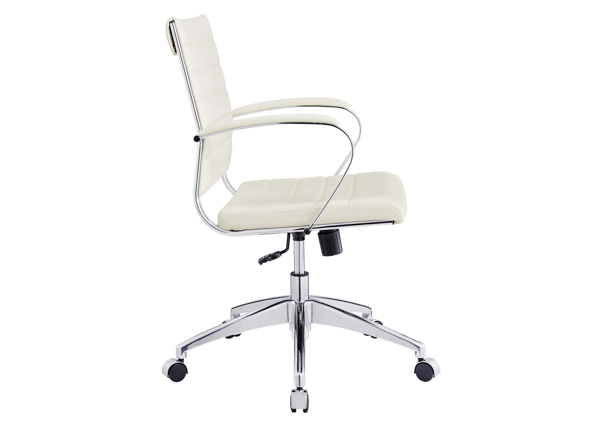 White Jive Mid Back Office Chair,Modway