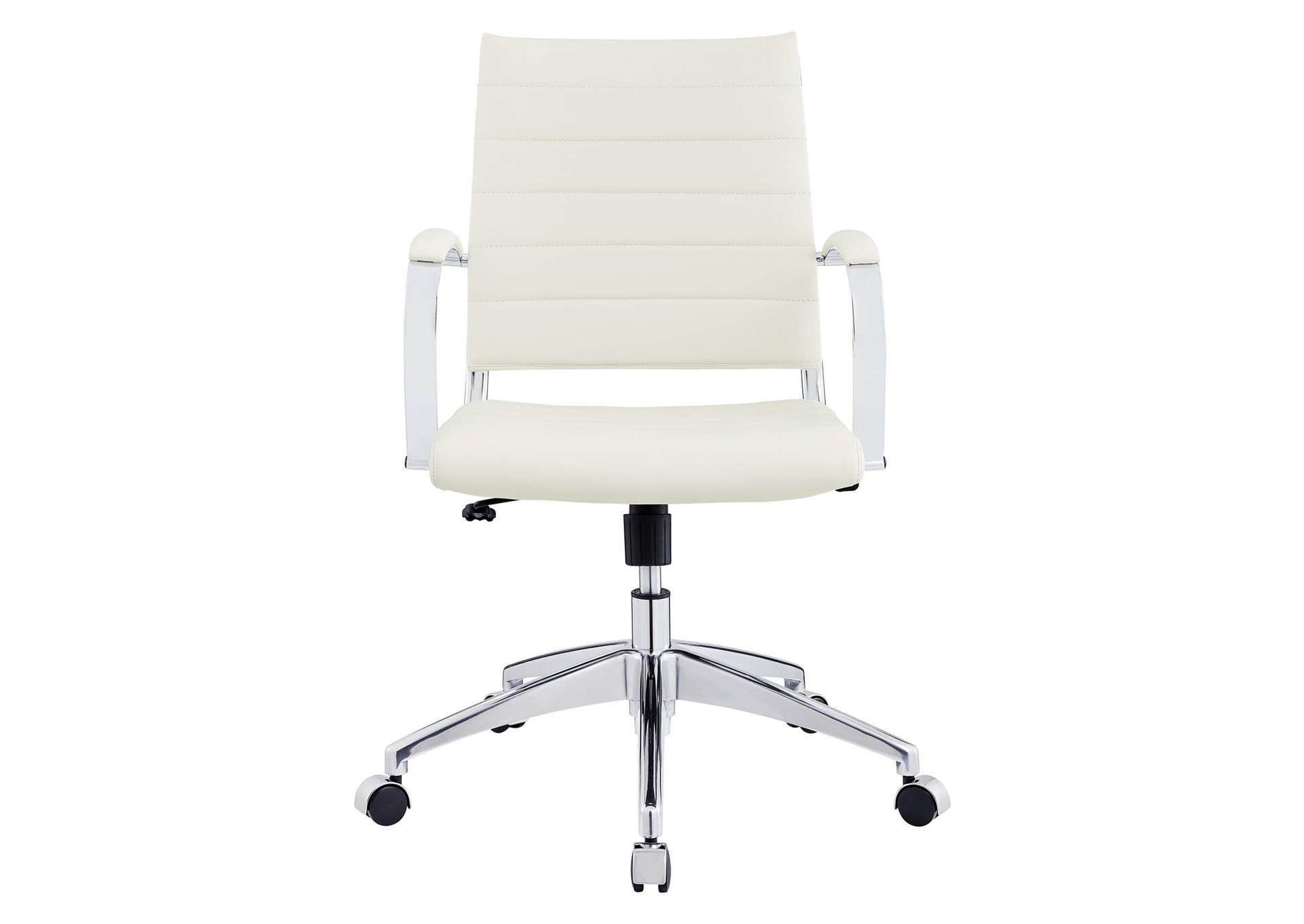 White Jive Mid Back Office Chair,Modway