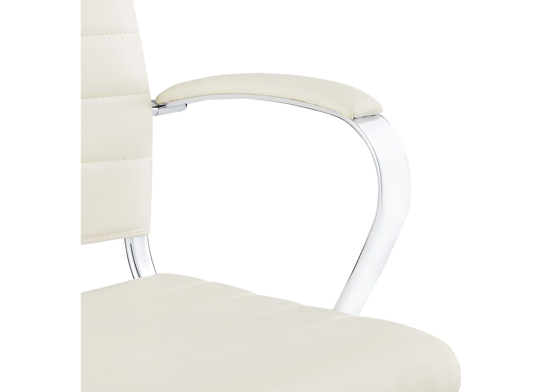 White Jive Mid Back Office Chair,Modway