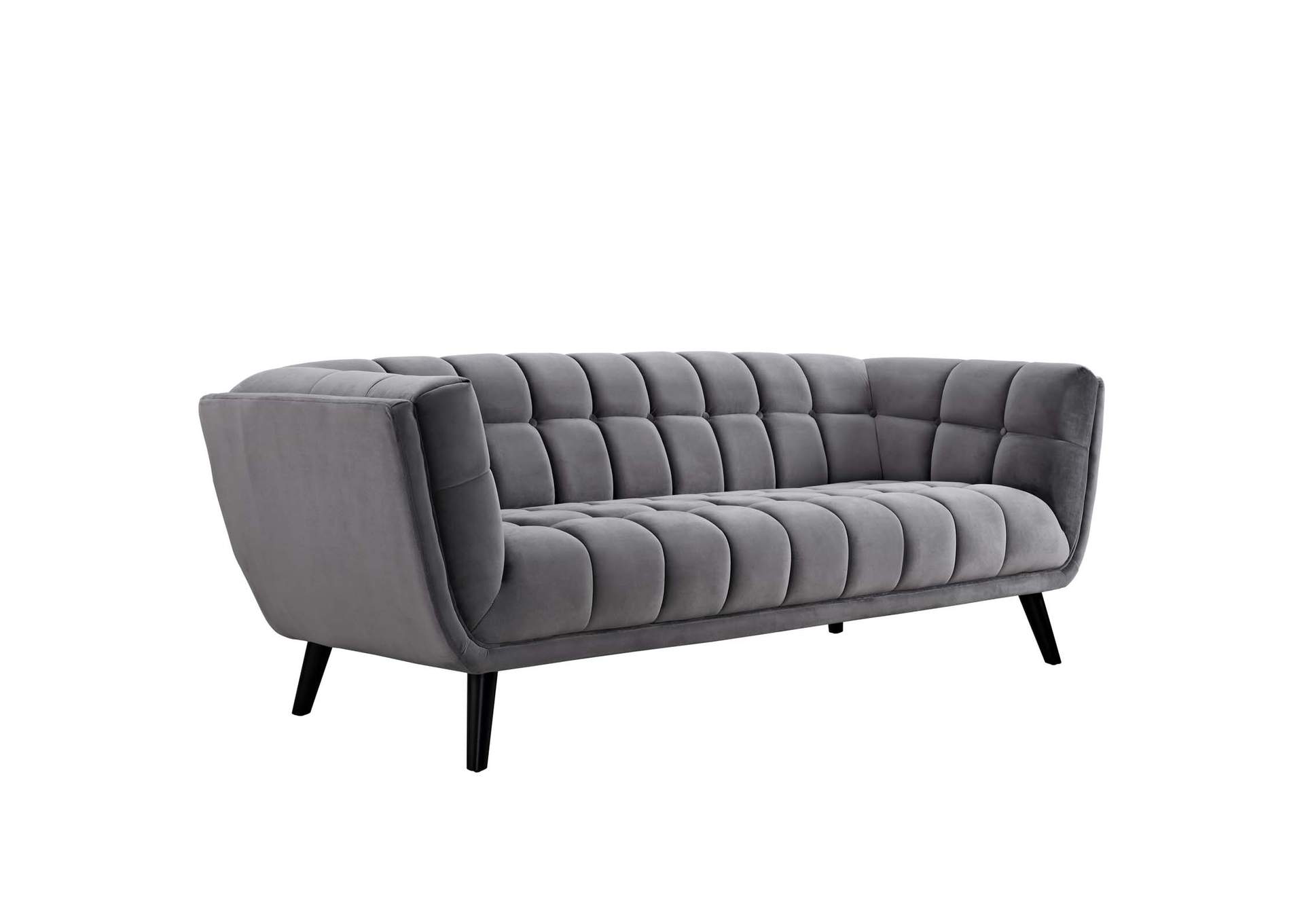Gray Bestow Performance Velvet Sofa,Modway