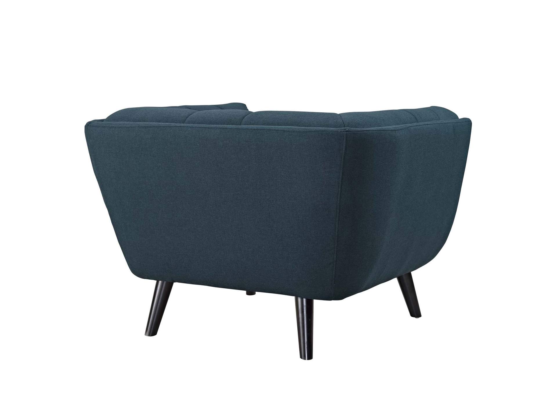 Blue Bestow Upholstered Fabric Arm Chair,Modway