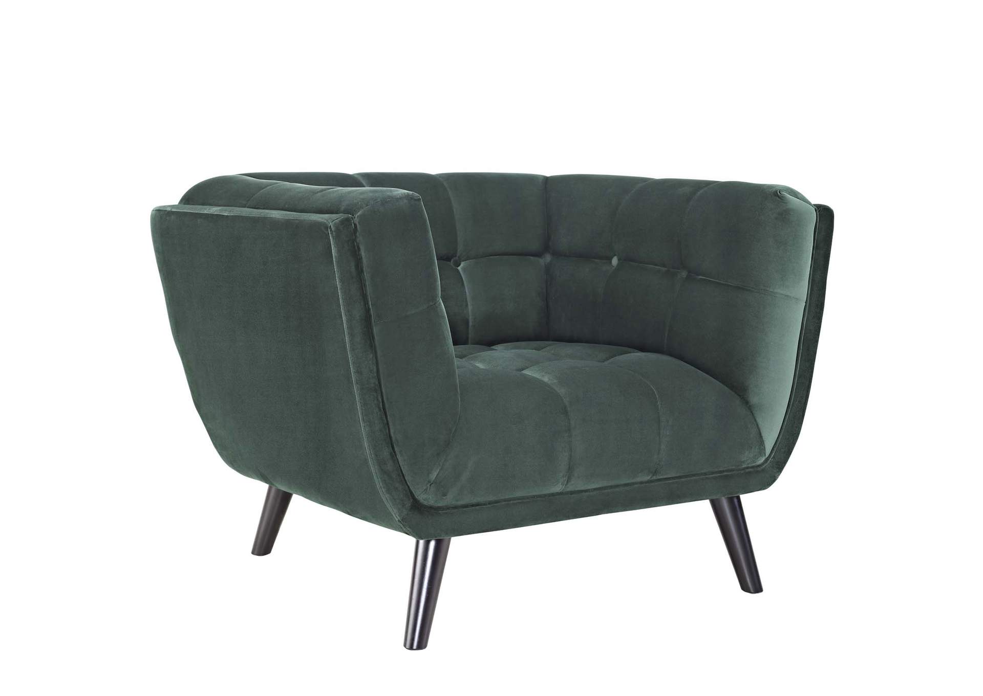 Green Bestow Performance Velvet Arm Chair,Modway