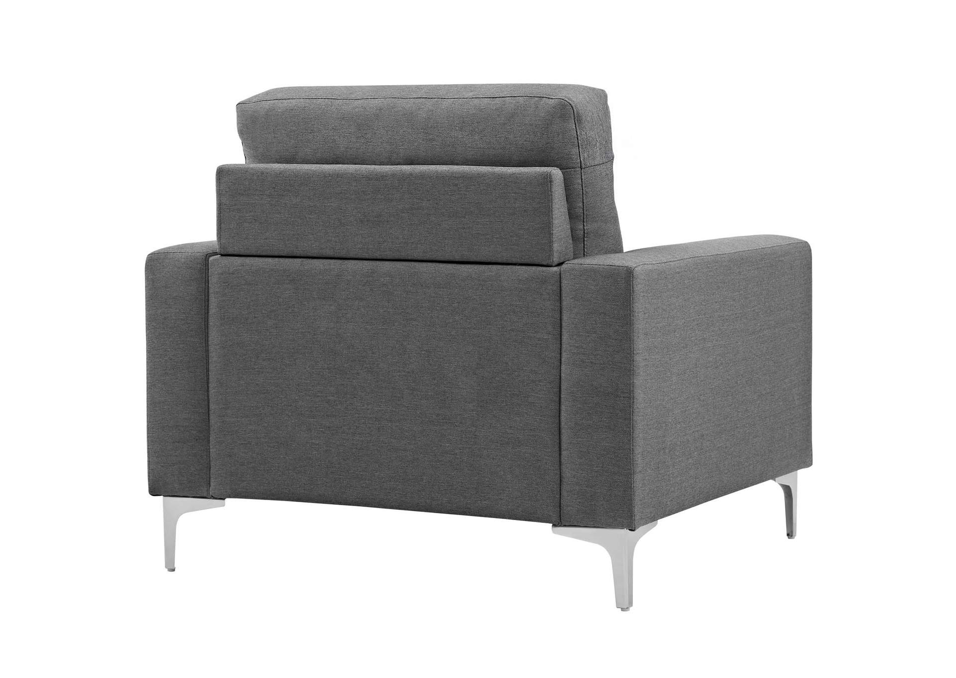 Gray Allure Upholstered Arm Chair,Modway