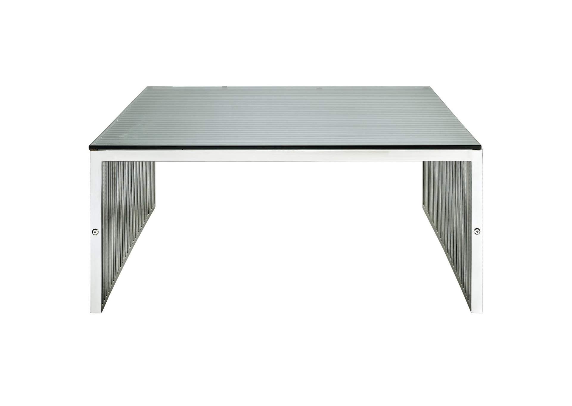 Silver Gridiron Coffee Table,Modway