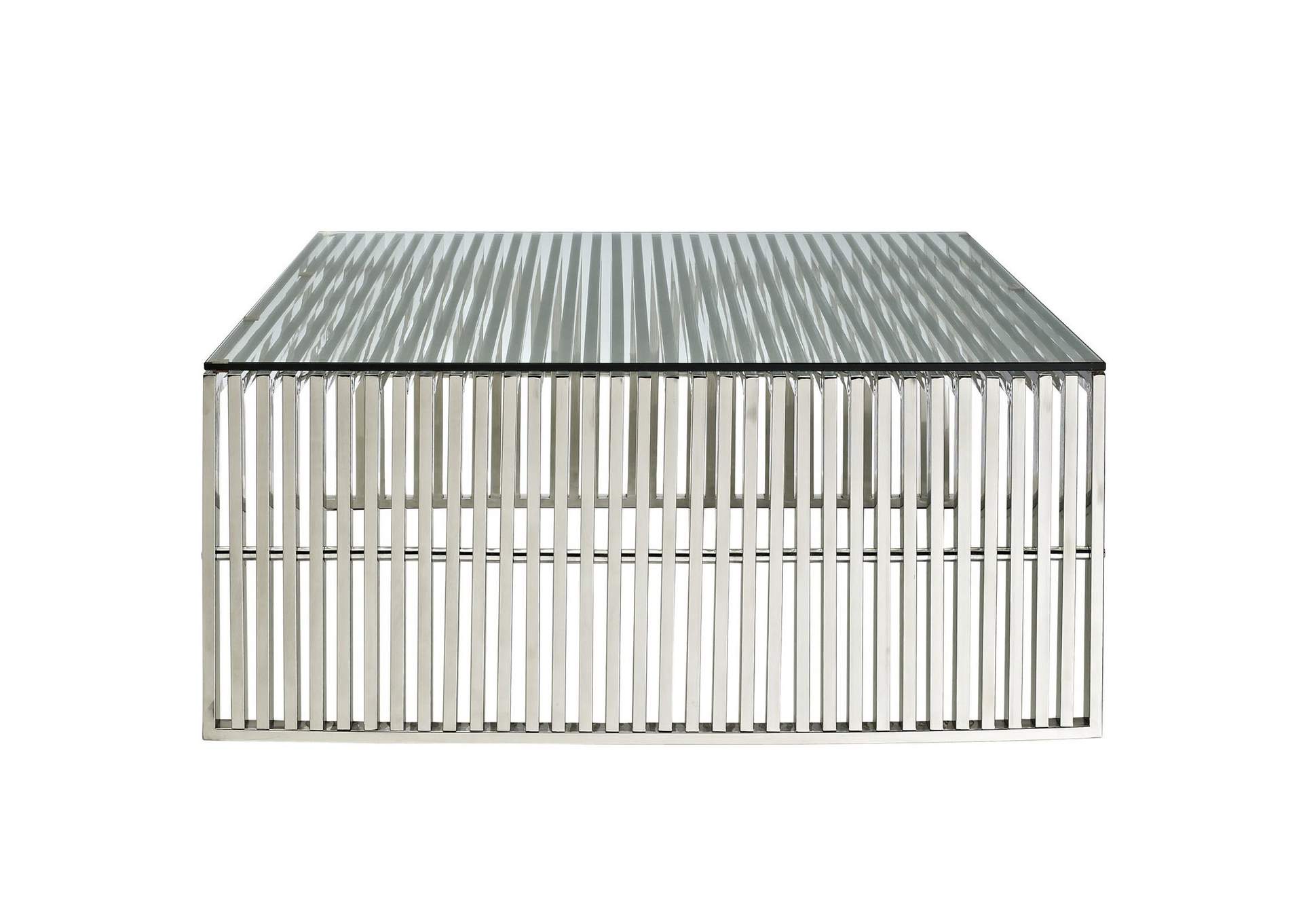 Silver Gridiron Coffee Table,Modway