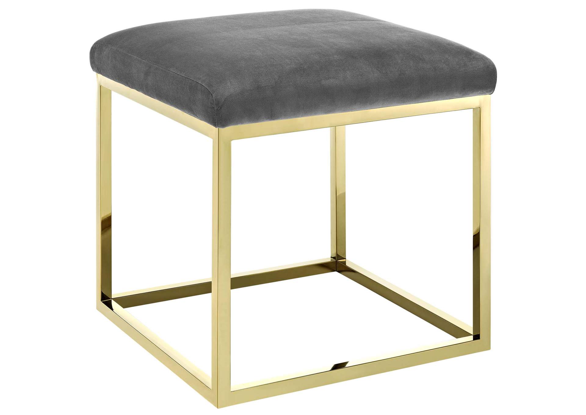 Gold Gray Anticipate Ottoman,Modway
