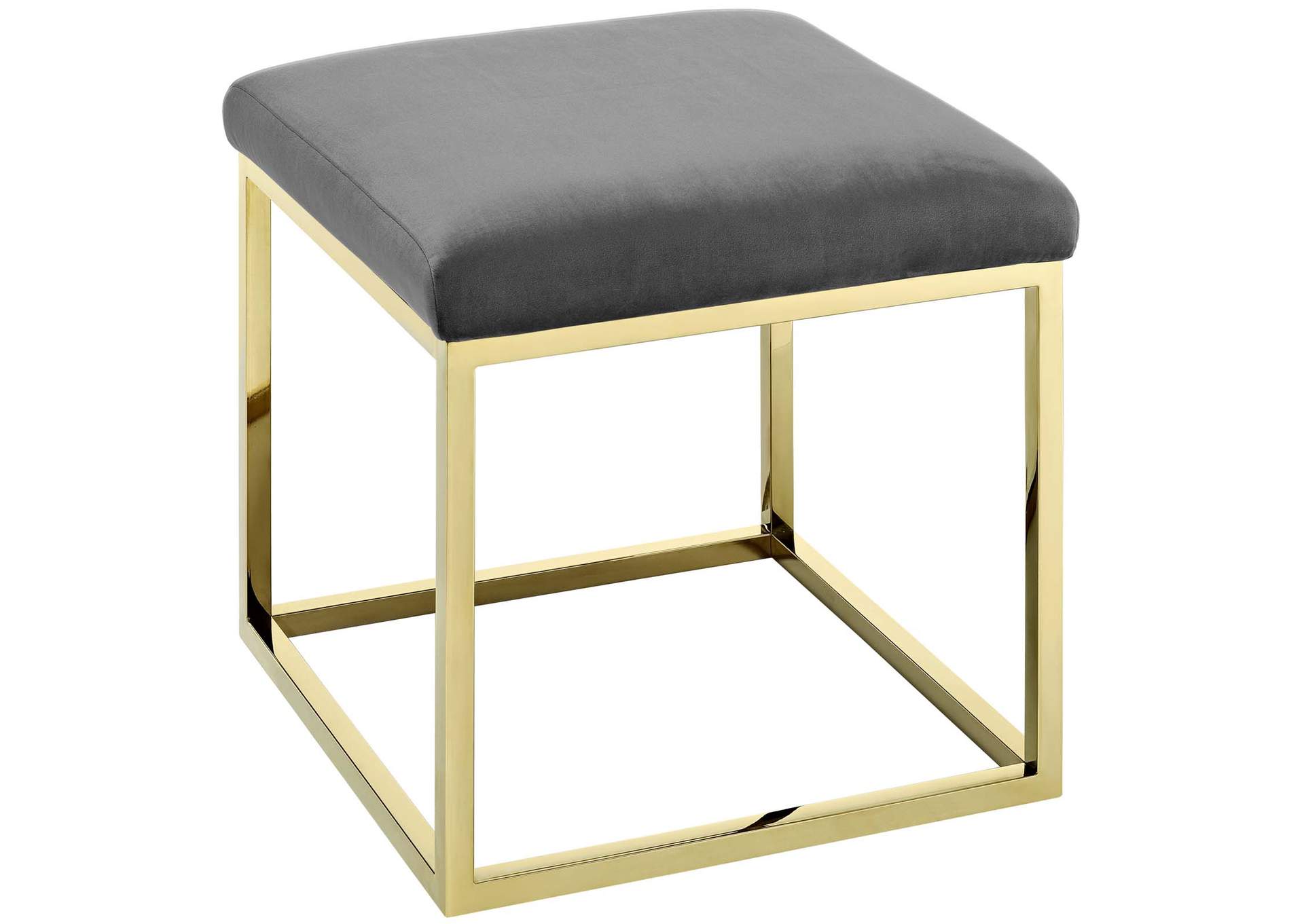 Gold Gray Anticipate Ottoman,Modway