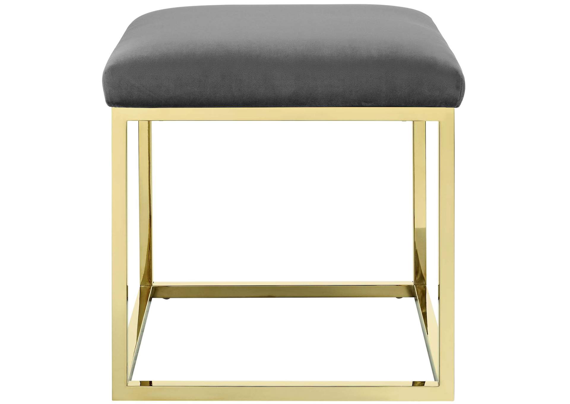 Gold Gray Anticipate Ottoman,Modway