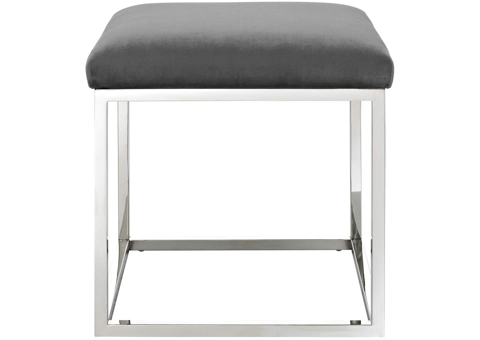 Silver Gray Anticipate Ottoman,Modway