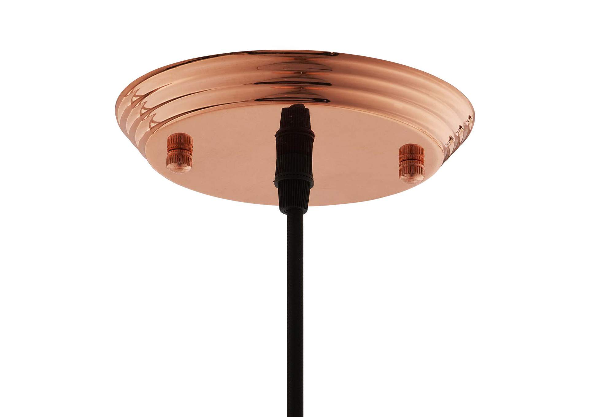 Dimple 11" Bell-Shaped Rose Gold Pendant Light,Modway