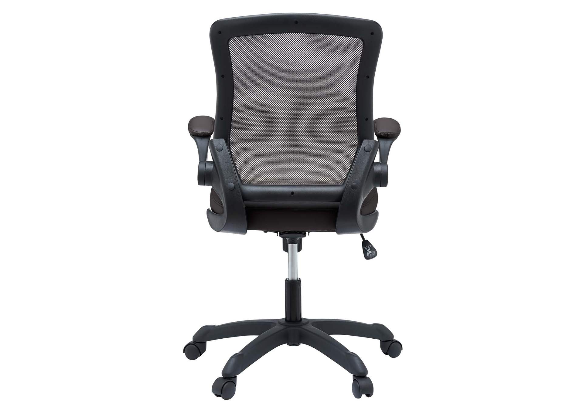 Brown Veer Vinyl Office Chair,Modway