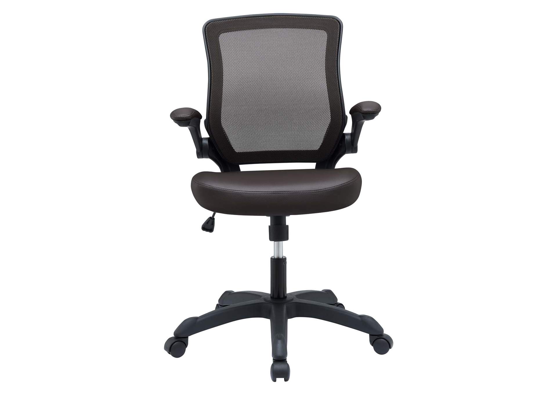 Brown Veer Vinyl Office Chair,Modway