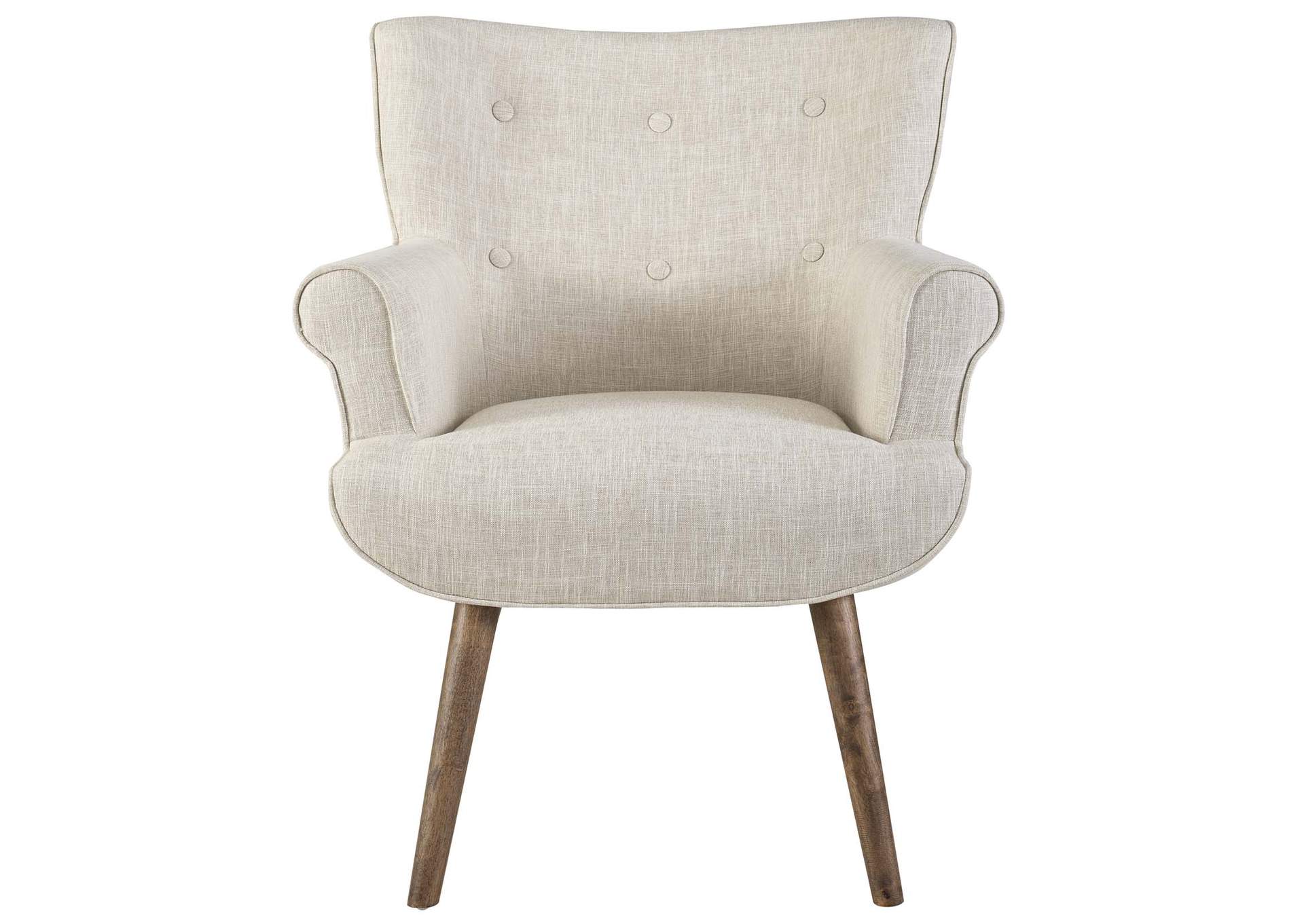 Beige Cloud Upholstered Arm Chair,Modway