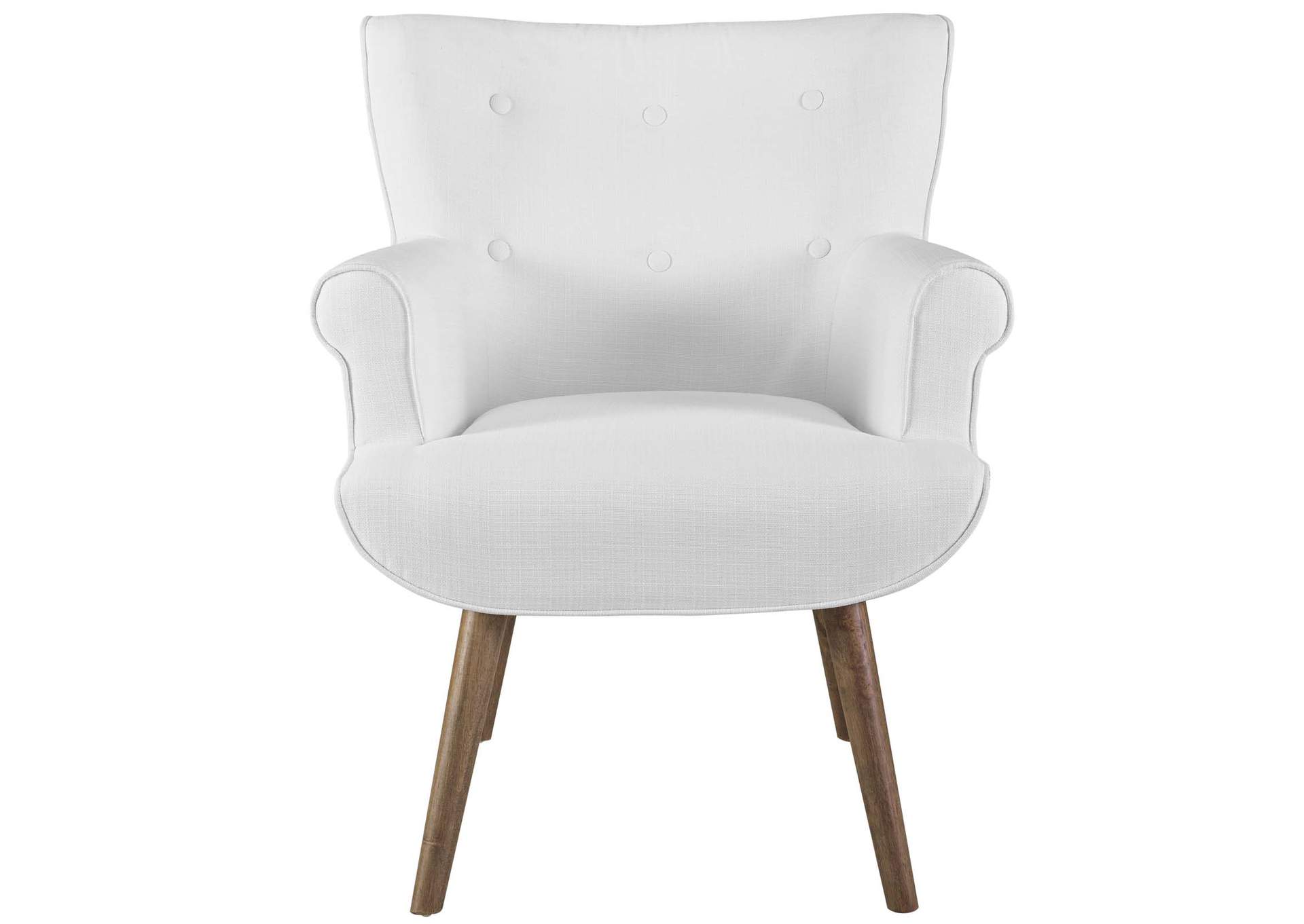 White Cloud Upholstered Arm Chair,Modway