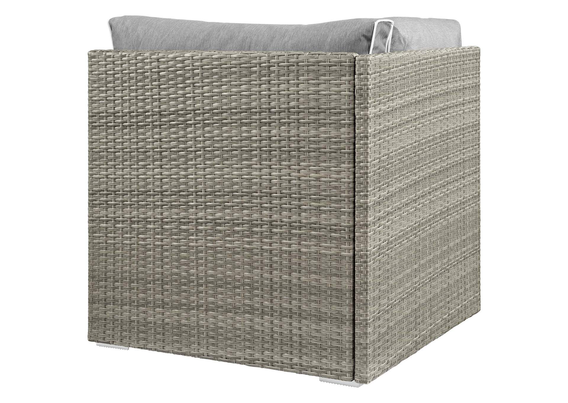 Light Gray Gray Repose Outdoor Patio Corner,Modway