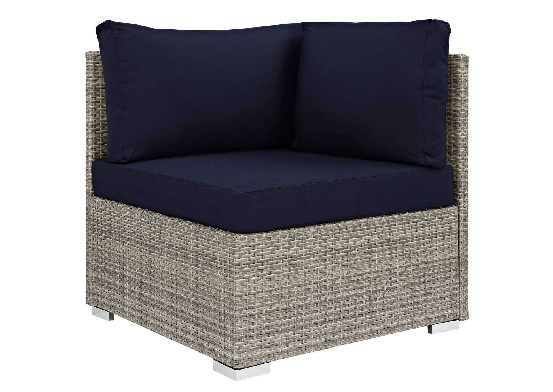 Light Gray Navy Repose Sunbrella,Modway