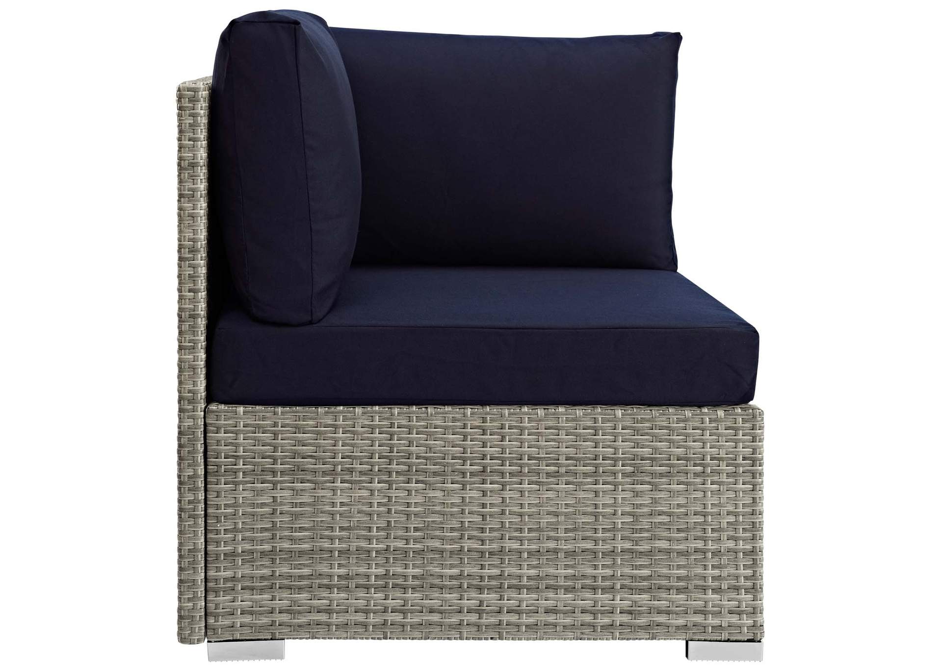 Light Gray Navy Repose Sunbrella,Modway