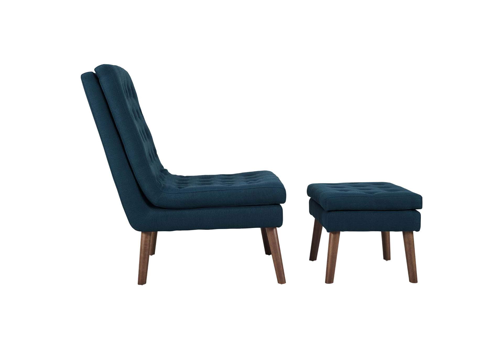 Azure Modify Upholstered Lounge Chair and Ottoman,Modway