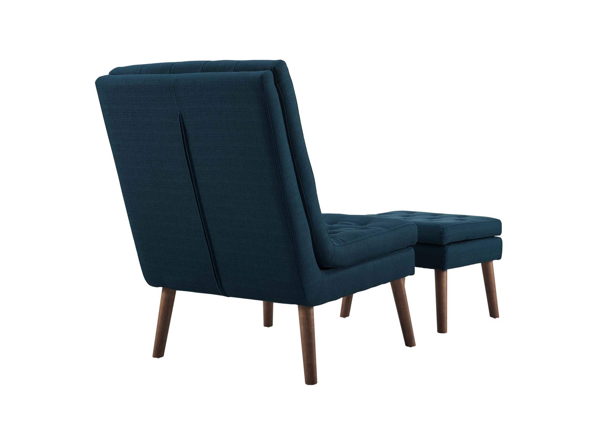Azure Modify Upholstered Lounge Chair and Ottoman,Modway