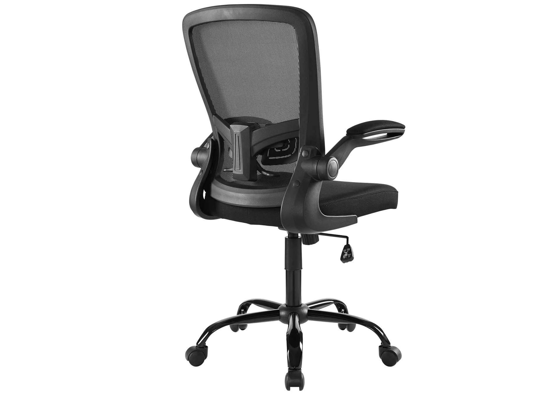 Black Exceed Mesh Office Chair,Modway