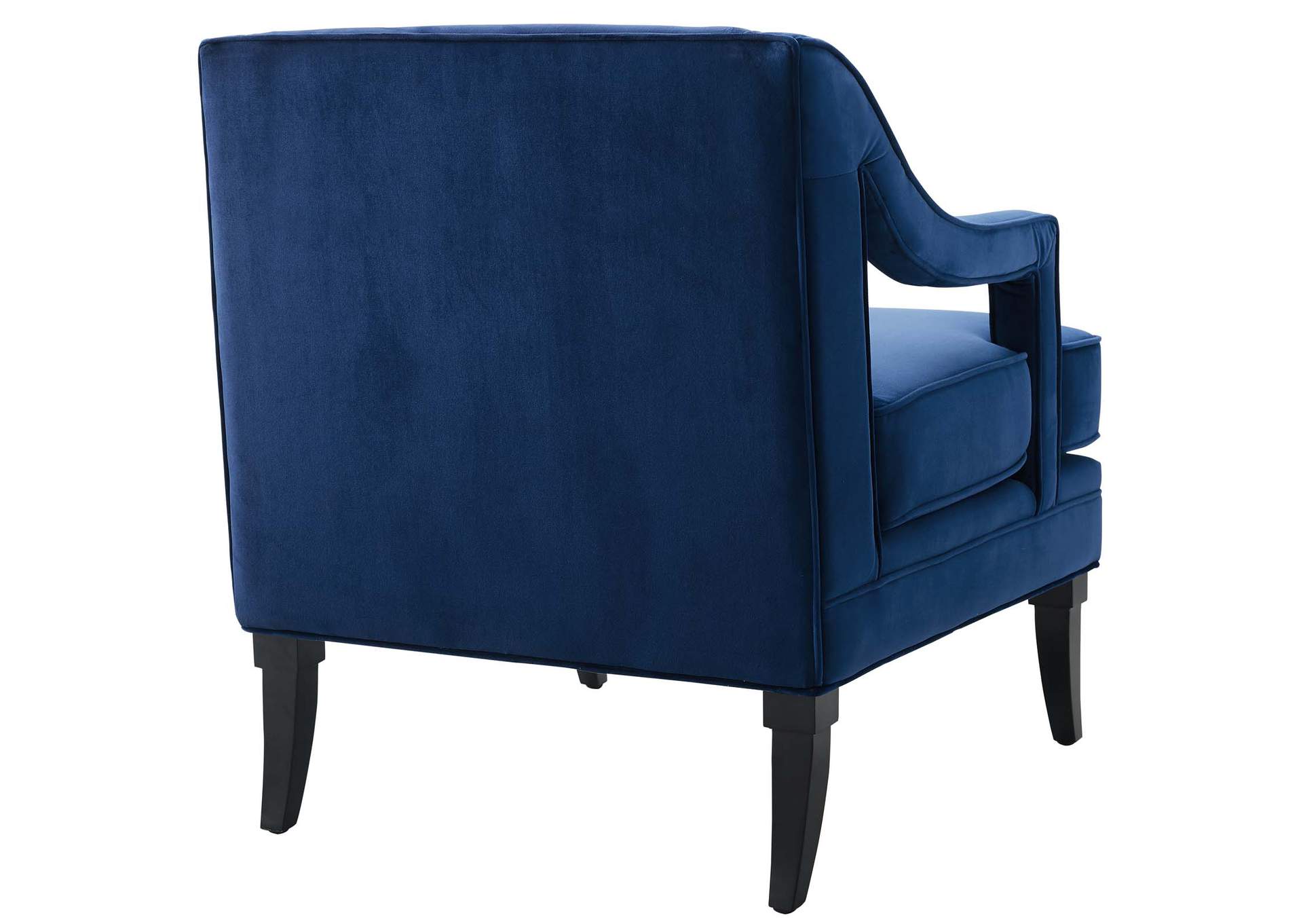 Concur Navy Button Tufted Performance Velvet Armchair,Modway